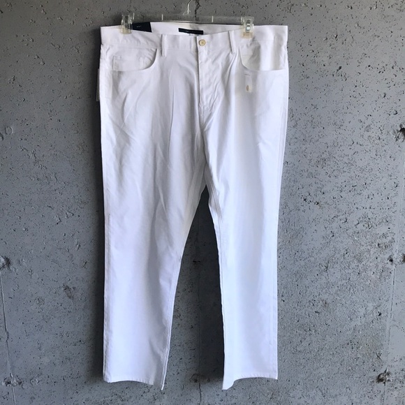 ♦️ Sz 38x30 | Perry Ellis | NWT Bright White Pants - Picture 2 of 16